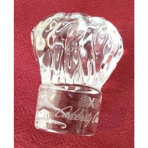 Waterford Crystal Sculpture CHEF'S HAT Michel Roux Celebrity Cruises Paperweight